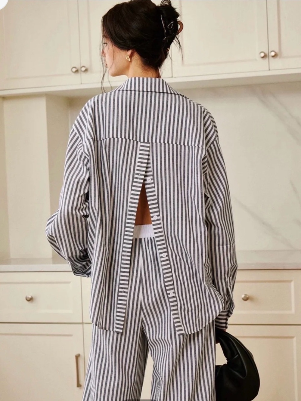 Commense 2 piece SET striped loungewear Large - Picture 3 of 11